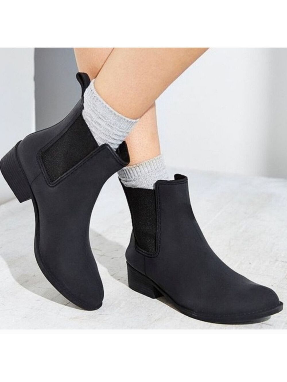 Jeffrey Campbell Havana Last Chelsea Rain Boots, Size 8